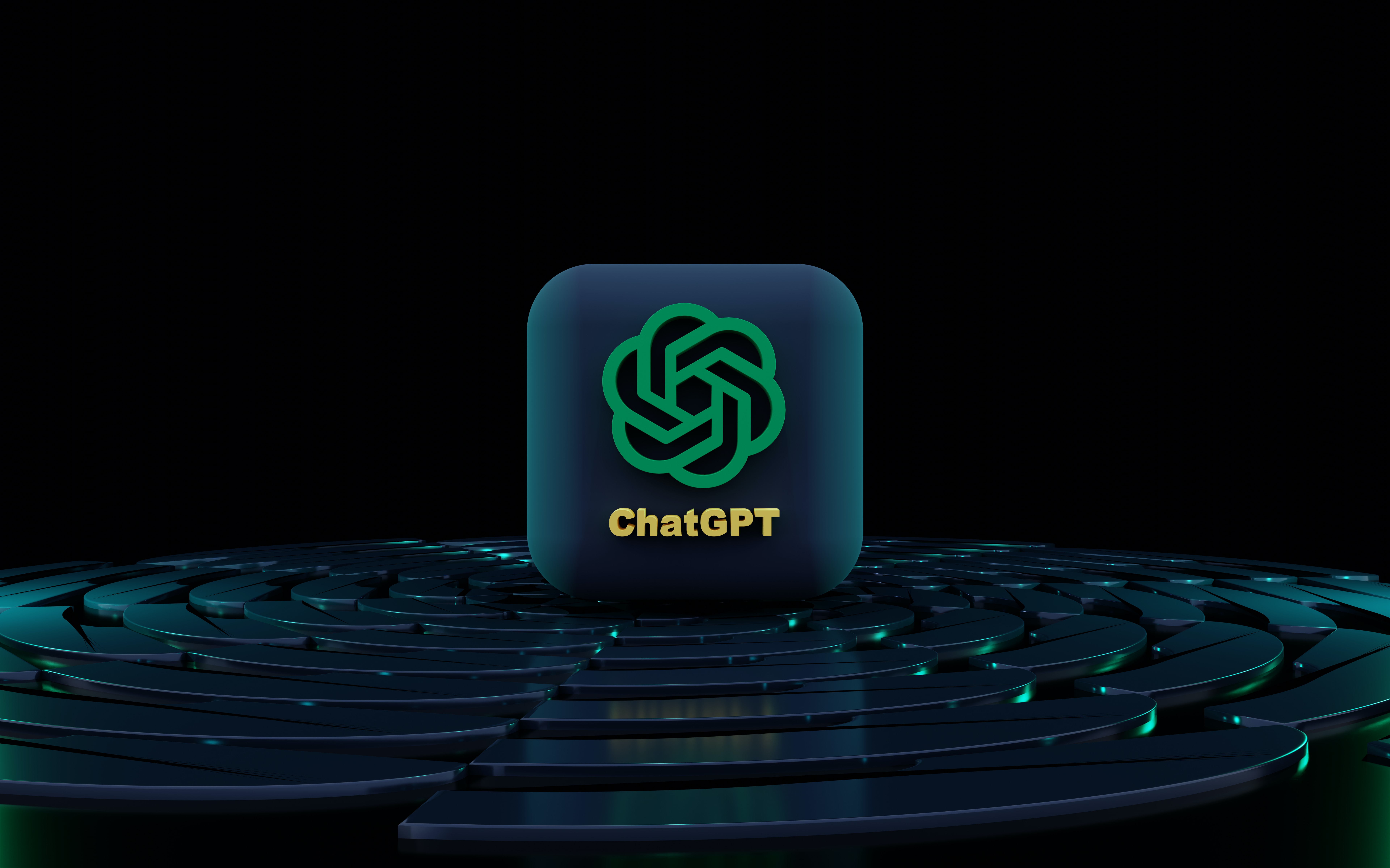 chat gpt logo in the middle - chat GPT use cases