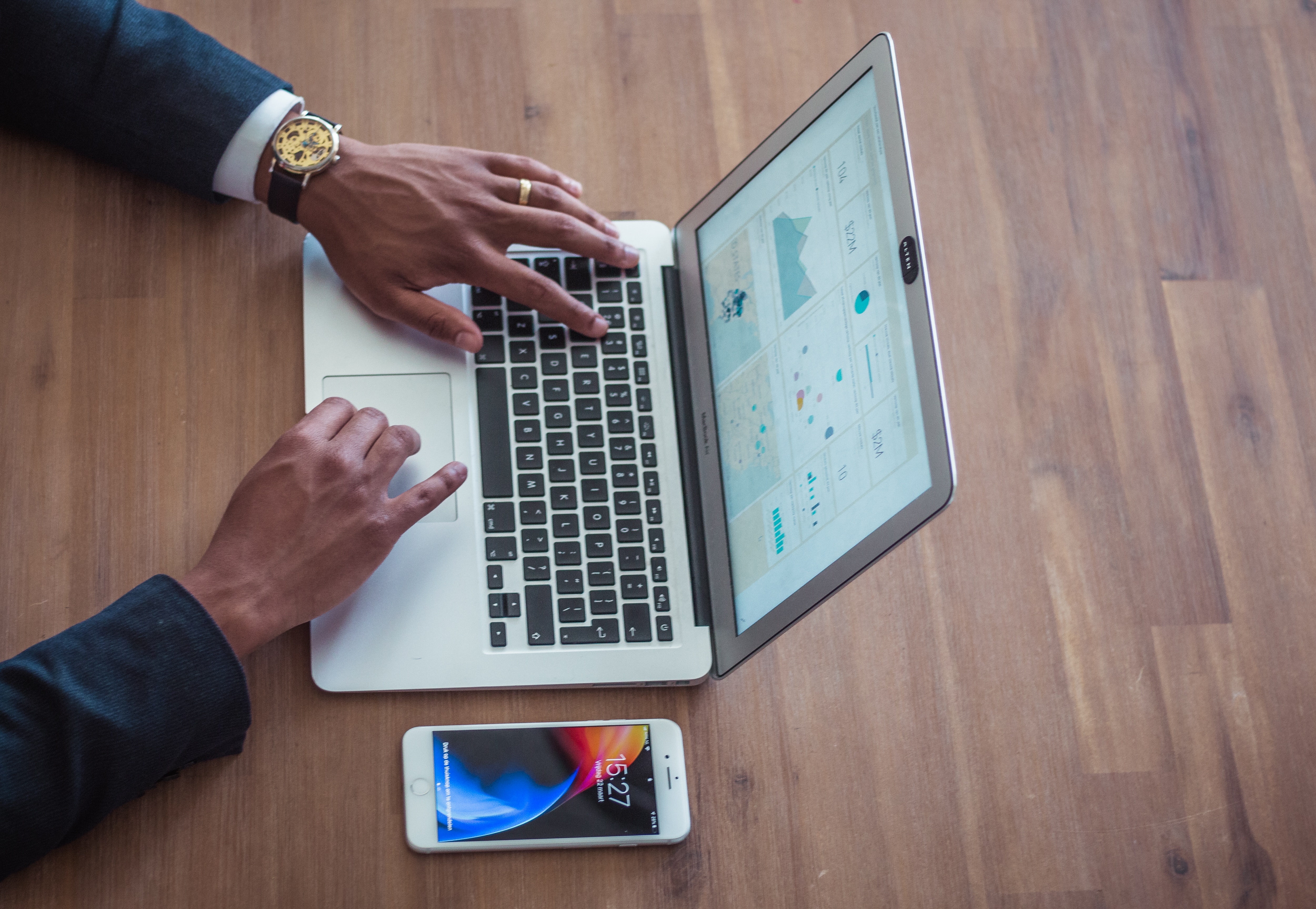 man working on data analytics - sentiment analysis marketing