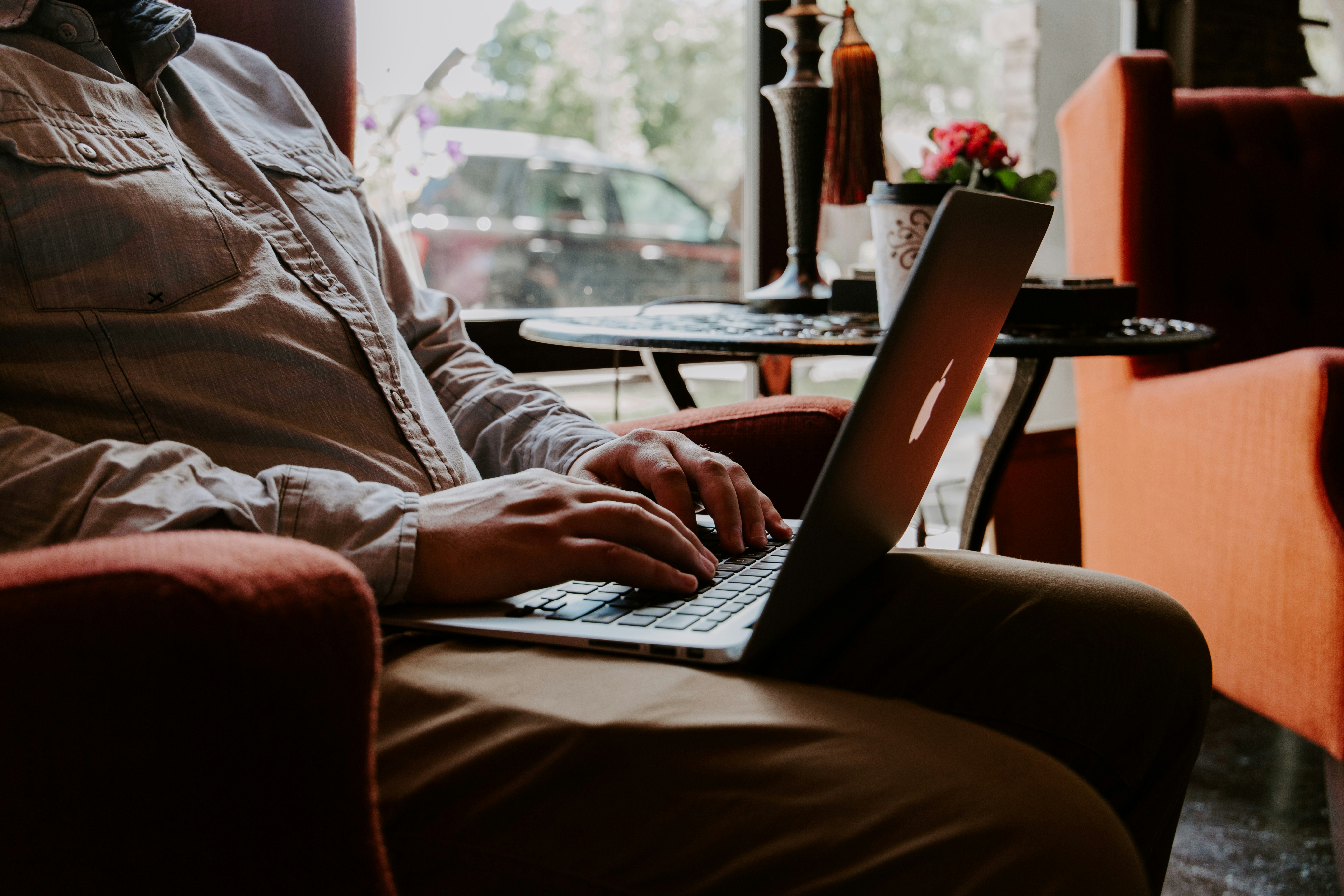 man working -  Creating a Tagline 